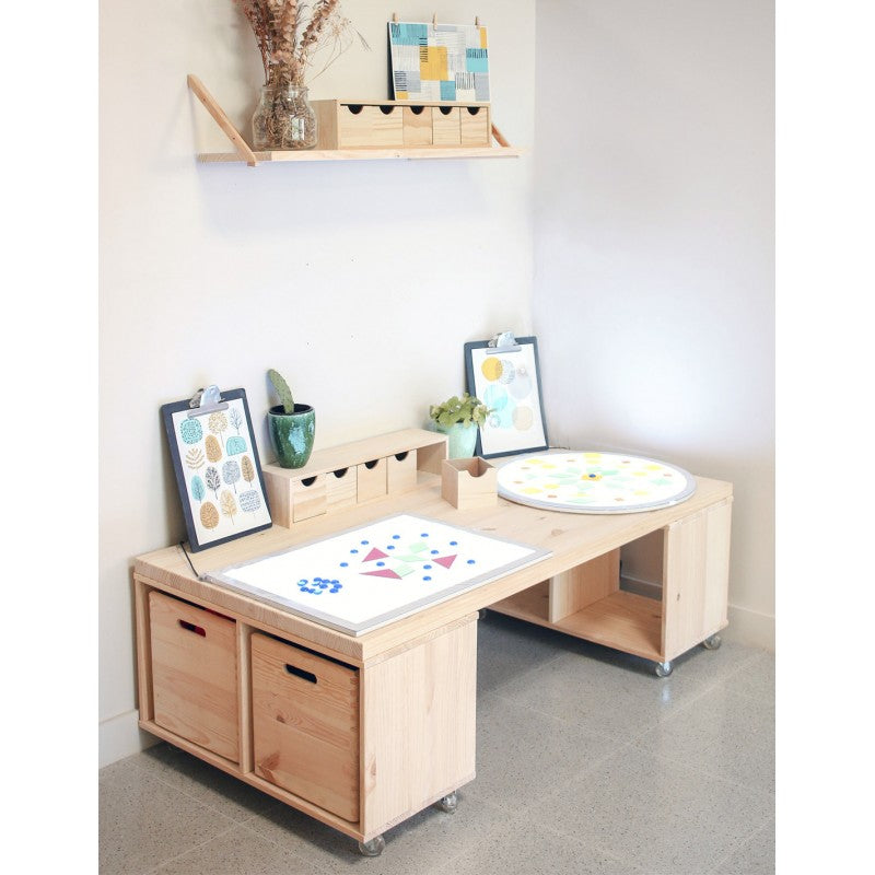 Estantería Modular Infantil DINAMIC de 2 Cubos Astideco