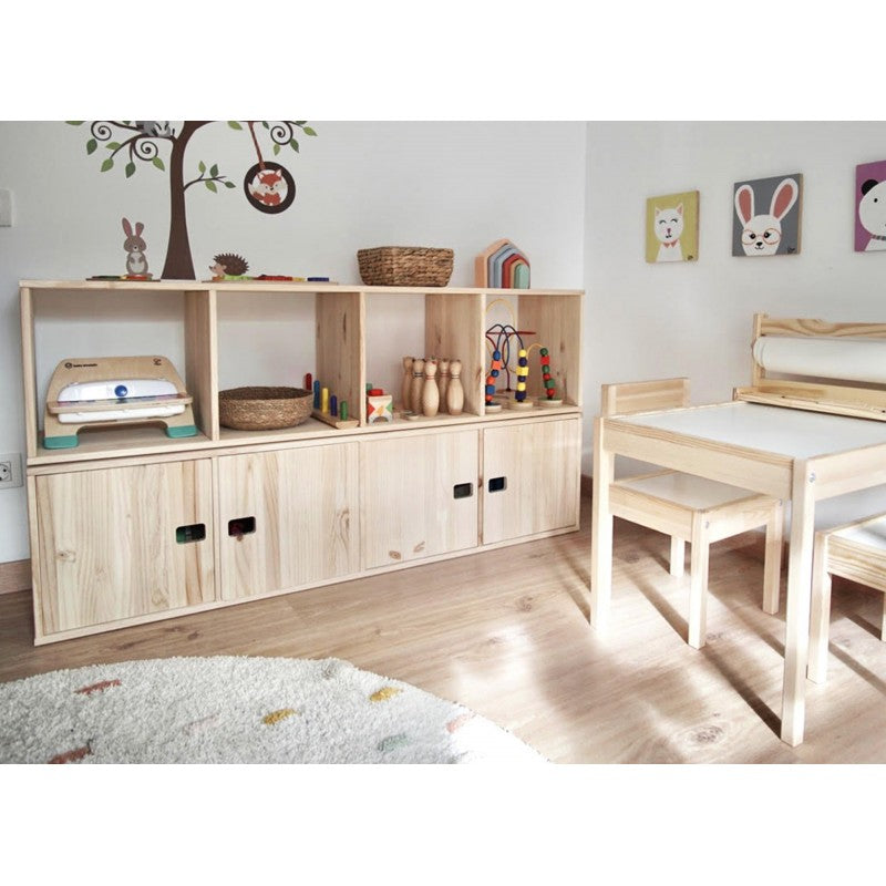 Estantería modular infantil DINAMIC 2x2 cubos Astideco