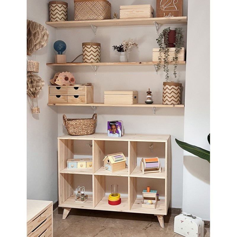 Estantería modular infantil DINAMIC 3x2 cubos Astideco