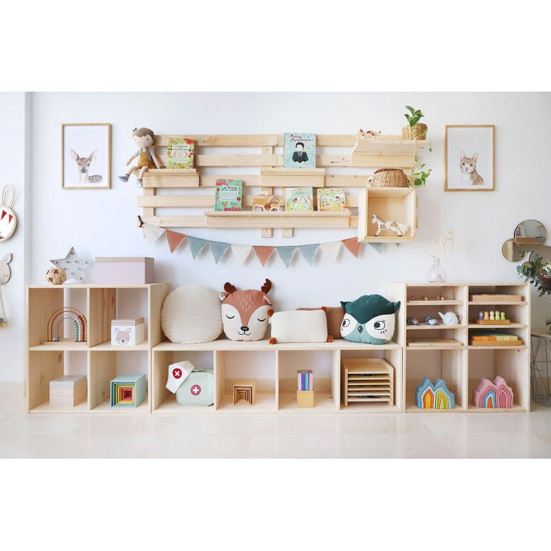 Estantería modular infantil de 4 cubos DINAMIC - Práctica y segura Astideco