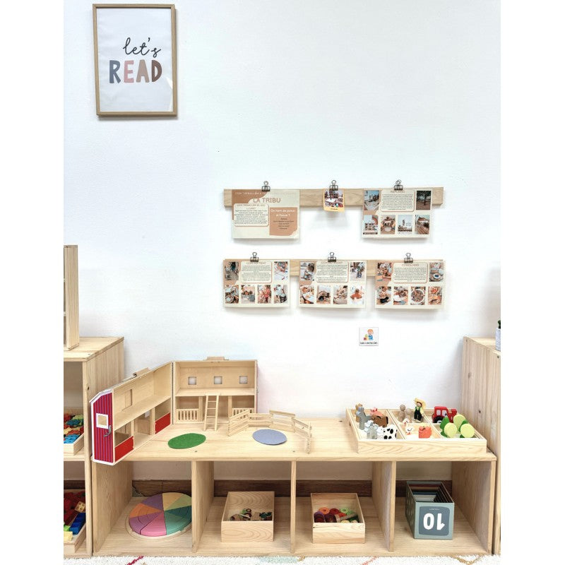 Estantería modular infantil de 4 cubos DINAMIC - Práctica y segura Astideco