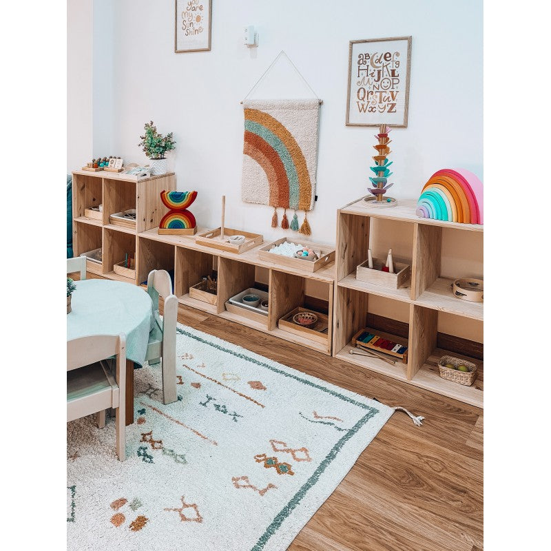 Estantería modular infantil de 4 cubos DINAMIC - Práctica y segura Astideco