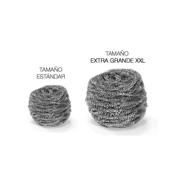 Estropajo de acero inoxidable gigante XXL - Pack de 12 Vetonek