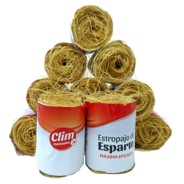 Estropajo de esparto natural Clim Profesional - Pack de 12 uds Vetonek