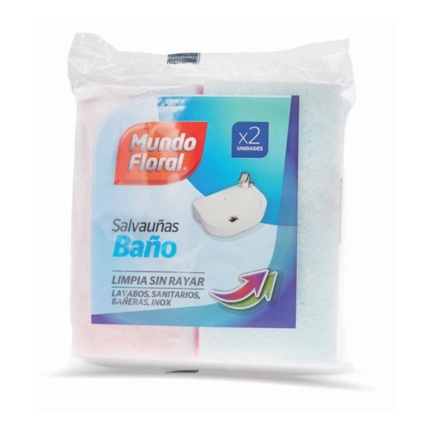 Estropajo Salvauñas para Baños - Fibra Blanca Granel (24 uds) Vetonek