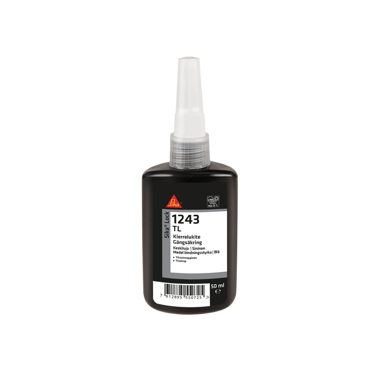 Botella de Sika® Lock-1243 TL de Sika, fijador anaeróbico azul de roscas de resistencia media-alta - Vetonek
