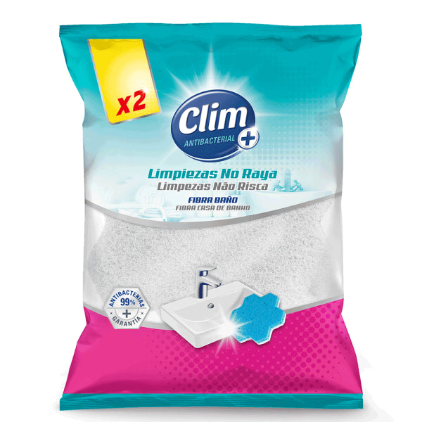 Estropajo Antibacteriano Clim - Limpieza Sin Rayar (2 uds) Vetonek
