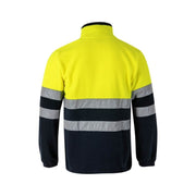 Forro polar bicolor Velilla 182 en azul marino y amarillo flúor - Vetonek