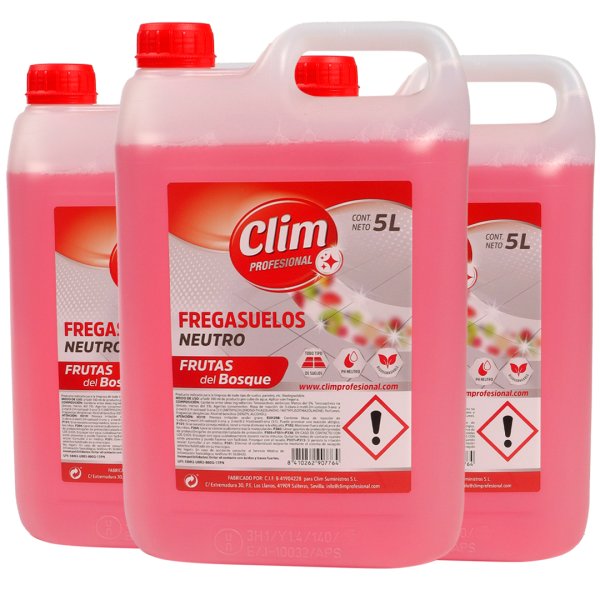 Fregasuelos neutro Frutos del Bosque - 3 garrafas de 5L Vetonek