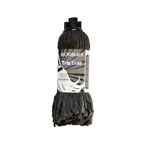Fregona de Microfibra Ligera Negra 120 grs - Limpieza Profesional Vetonek