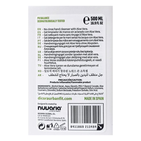 Gel limpiador hidroalcohólico de manos Melocotón y Cítricos - 500 ml Vetonek