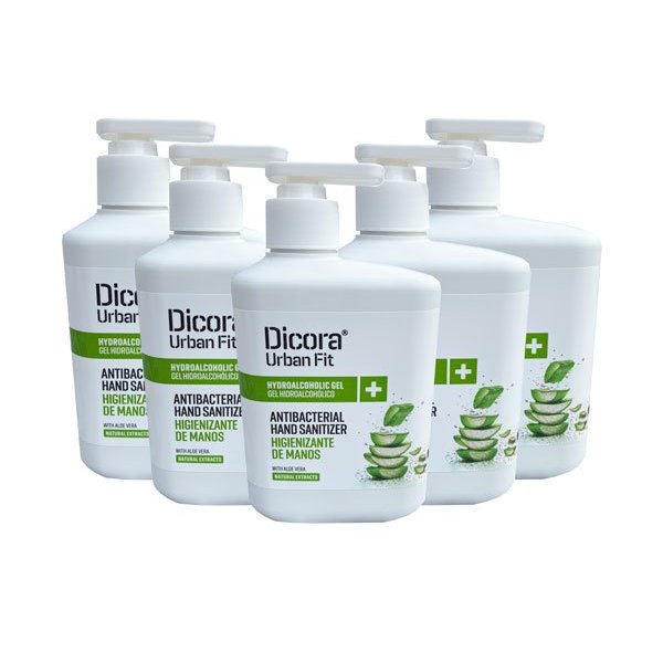 Gel limpiador hidroalcohólico con aloe vera Dicora 500 ml - Caja de 5 uds Vetonek