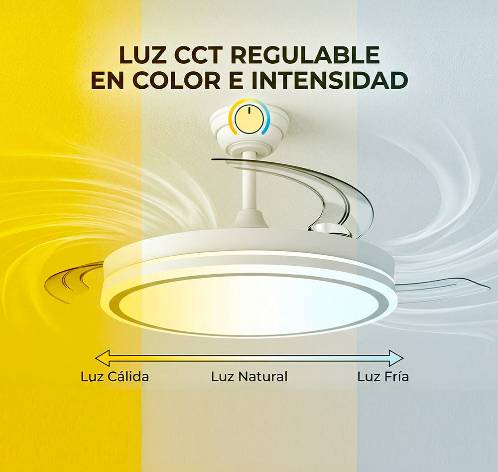 Ventilador DC Negro Función Verano-Invierno 59w 6980lm 3000-4000-6000k — Vetonek (5)