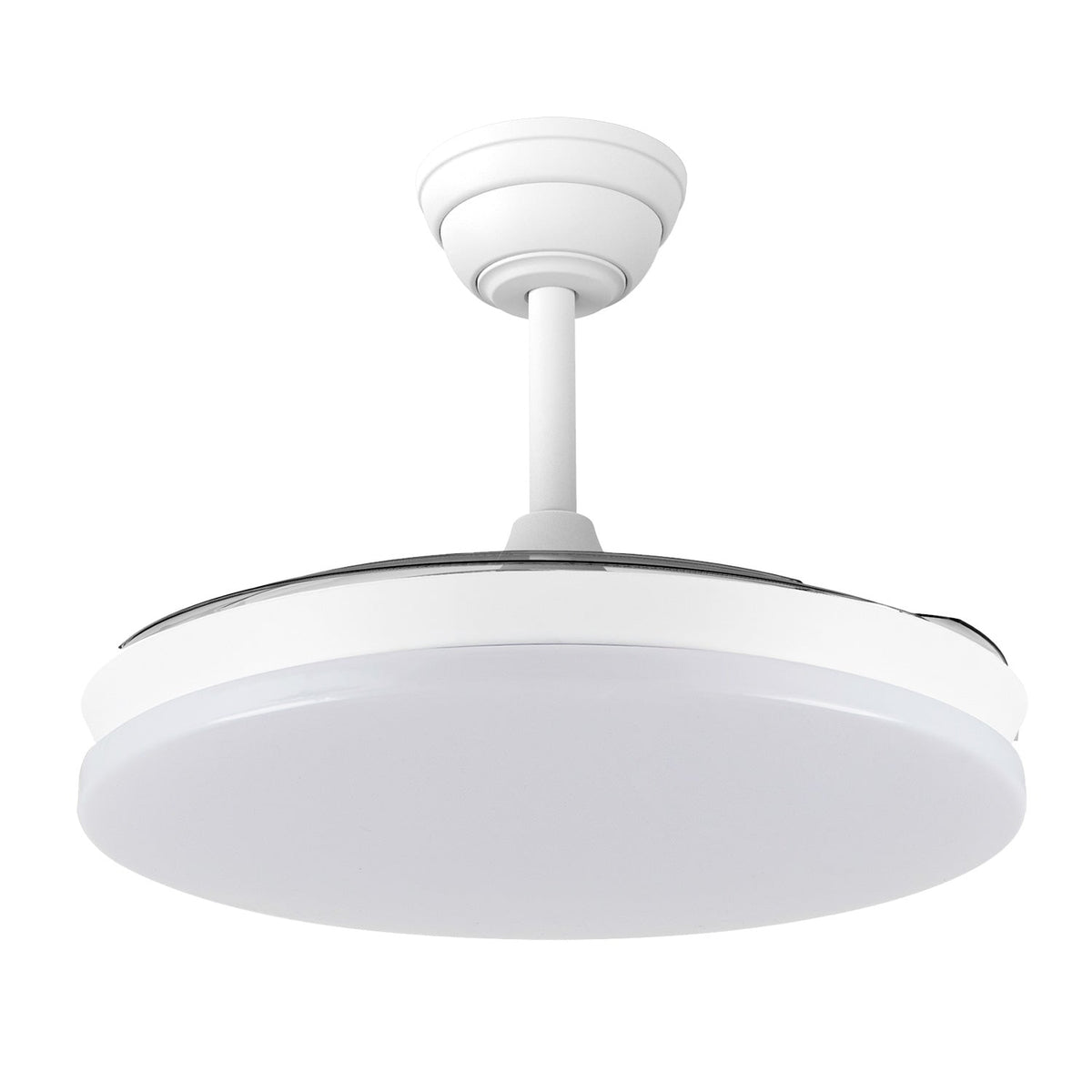 Ventilador DC "Marele· Función Verano-Invierno 48W Blanco 3 Aspas 5040lm 3500-4000-6500k Remoto y Temporizador — Vetonek (3)