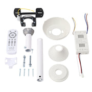 Ventilador DC"Martina" Función Verano-Invierno 48W Blanco 3 Aspas 5040lm 3500-4000-6500k Remoto y Temporizador — Vetonek (4)
