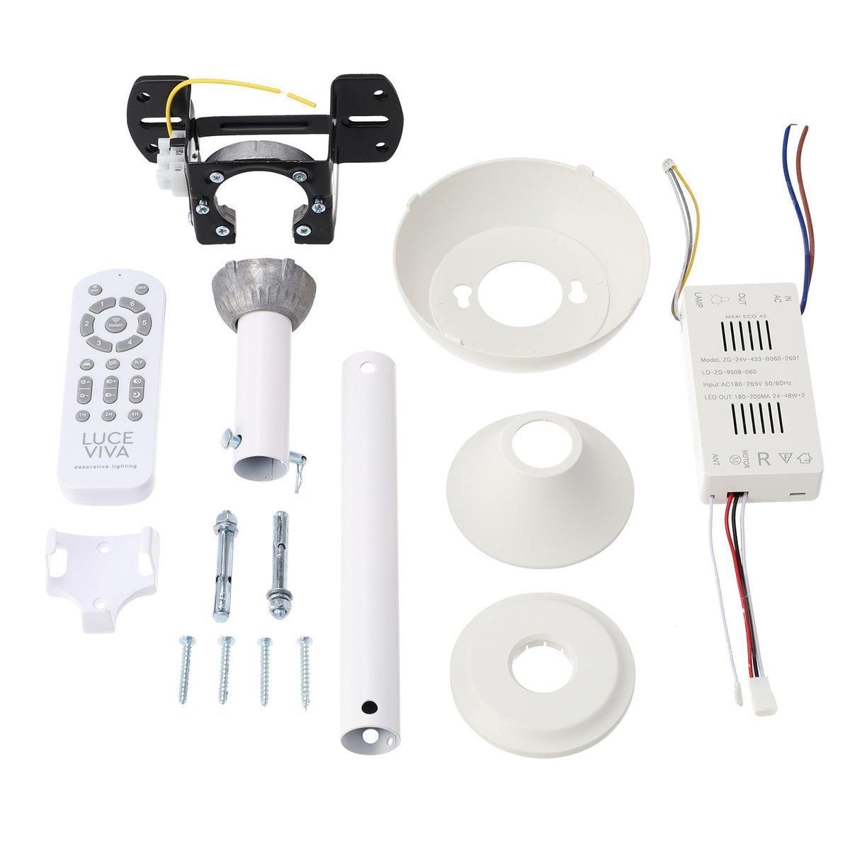 Ventilador DC"Martina" Función Verano-Invierno 48W Blanco 3 Aspas 5040lm 3500-4000-6500k Remoto y Temporizador — Vetonek (4)