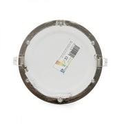 Placa LED 12W 1200Lm 6000ºK Circular Niquel Satinado — Vetonek (5)