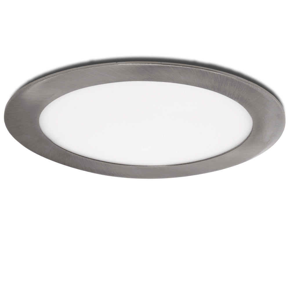 Placa LED 18W 1800Lm 6000ºK Circular Niquel Satinado — Vetonek (2)
