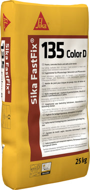 Saco de 25 kg de Sika FastFix®-135 Color D de Sika, mortero fluido de rejuntado antracita para adoquines y losas - Vetonek