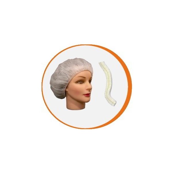 Gorro desechable redondo PP Blanco - Caja 1000 uds | Protección Higiénica Vetonek