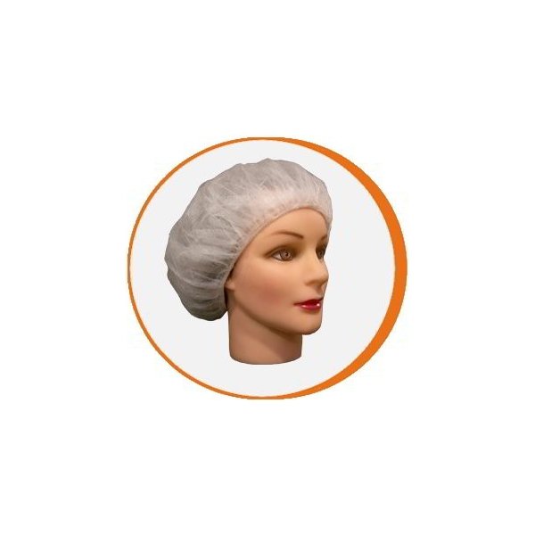 Gorro desechable redondo PP Blanco - Caja de 1000 unidades Vetonek