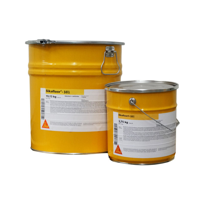 Juego A+B de 25 kg de Sikafloor®-381 de Sika, revestimiento epoxi bicomponente de alta resistencia química para suelos industriales - Vetonek
