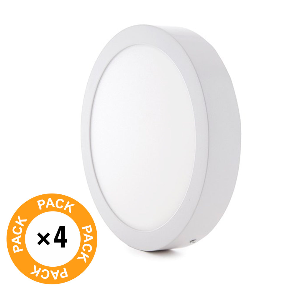 Pack 4 Plafones LED 12W 930Lm 6000ºK Superficie — Vetonek (2)