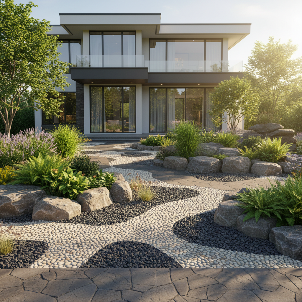 Grava de Basalto decorativa