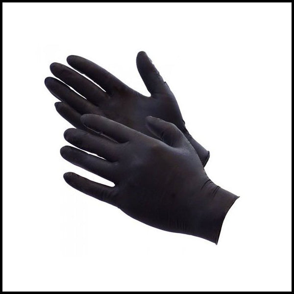 Guantes de nitrilo negro sin polvo Max Extrem - Caja 100 uds Vetonek