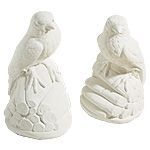 Pareja de halcones de hormigón