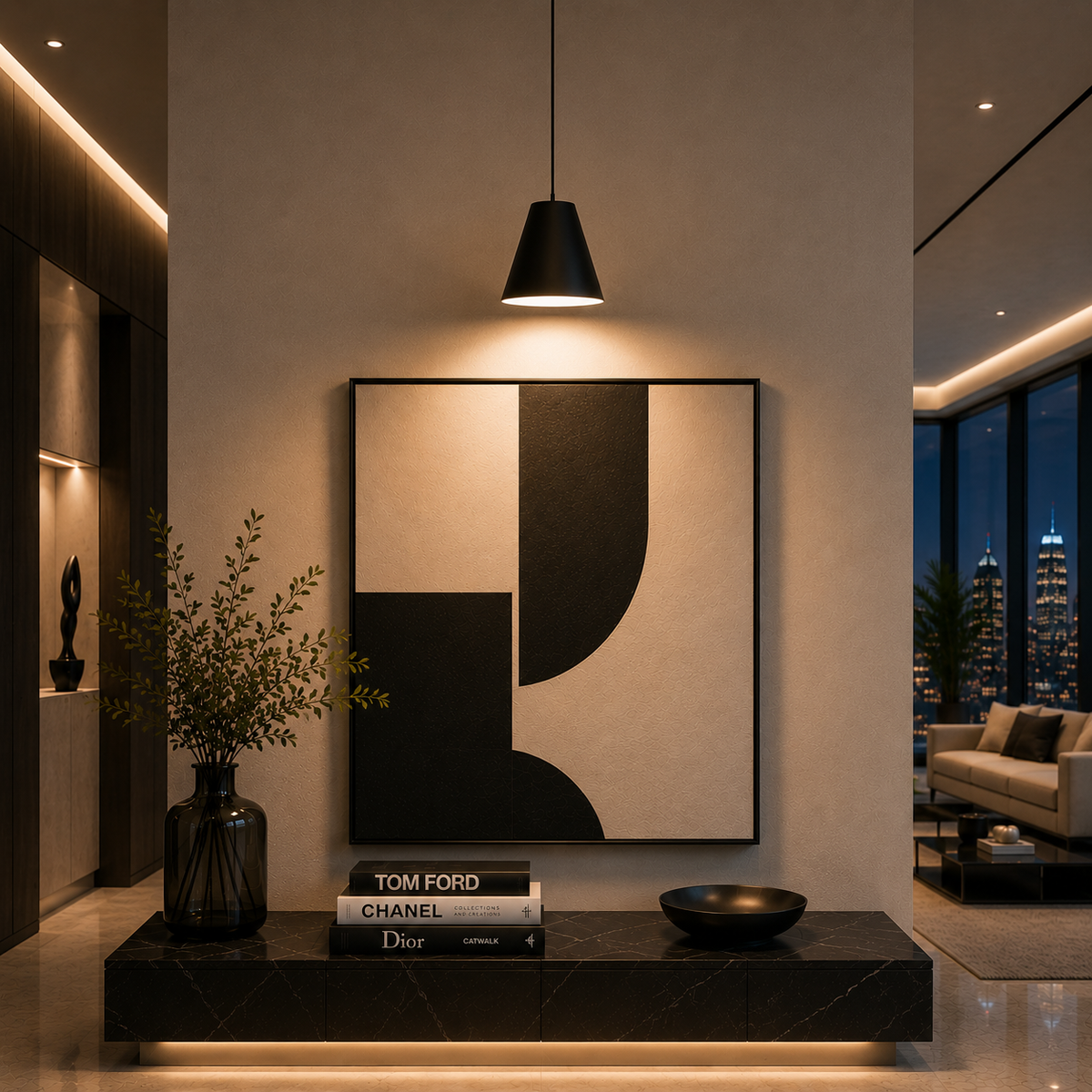 Lámpara Colgante Estilo Nórdico "Sinker S" Hay Negro LED 10,5W 810Lm Blanco Cálido — Vetonek