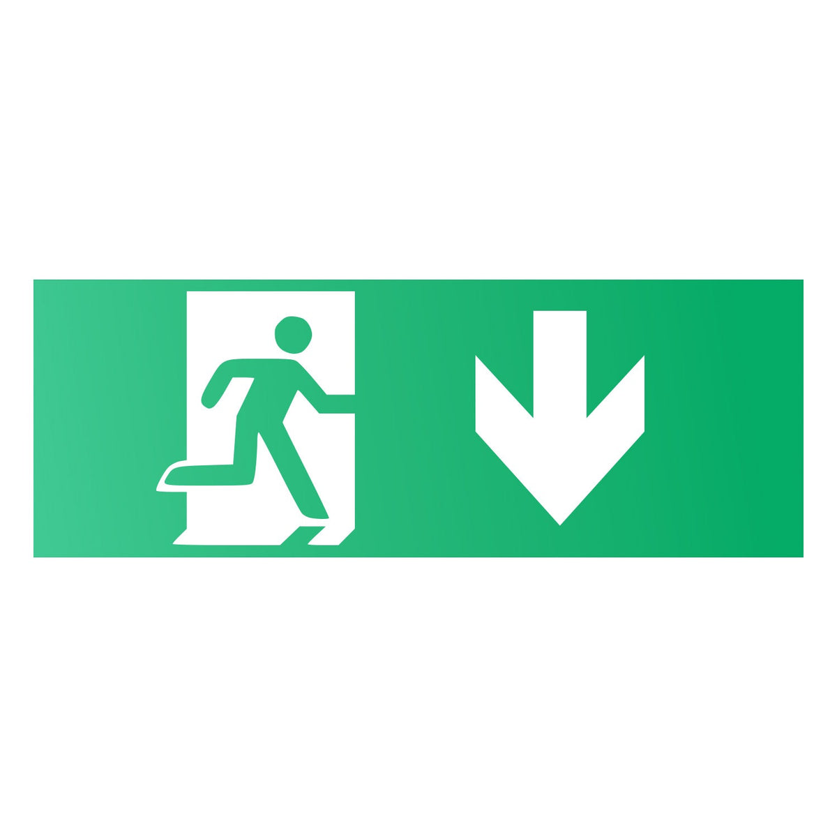 Pictograma para Emergencia Flecha Abajo — Vetonek (2)