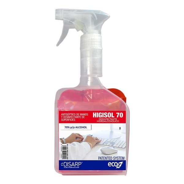 Solución hidroalcohólica HIGISOL 70 DISARP 500 ml - Eco-friendly Vetonek