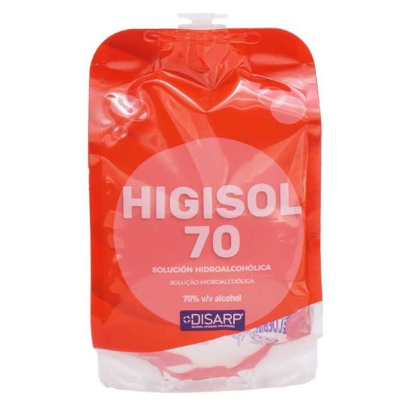 Gel Higiénico Hidroalcohólico HIGISOL 70 - Recambio DISARP 500 ml Vetonek