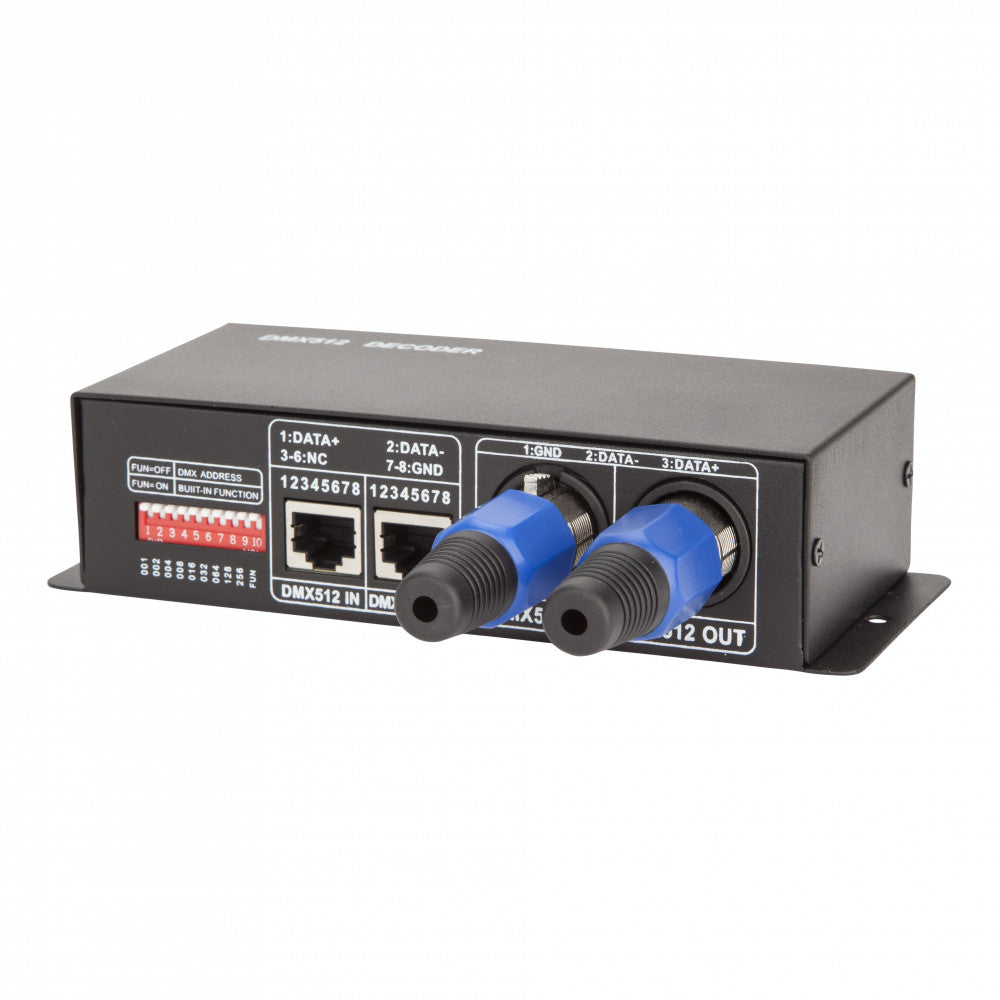 Controlador DMX512 RGB 12/24VDC 3 Canales 8A ► 288/576W — Vetonek (3)