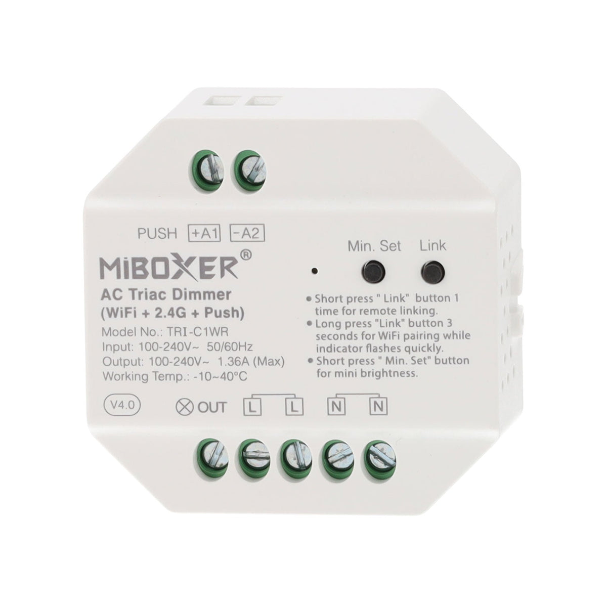 Dimmer TRIAC 220VAC WIFI + 2,4G + Push — Vetonek (2)