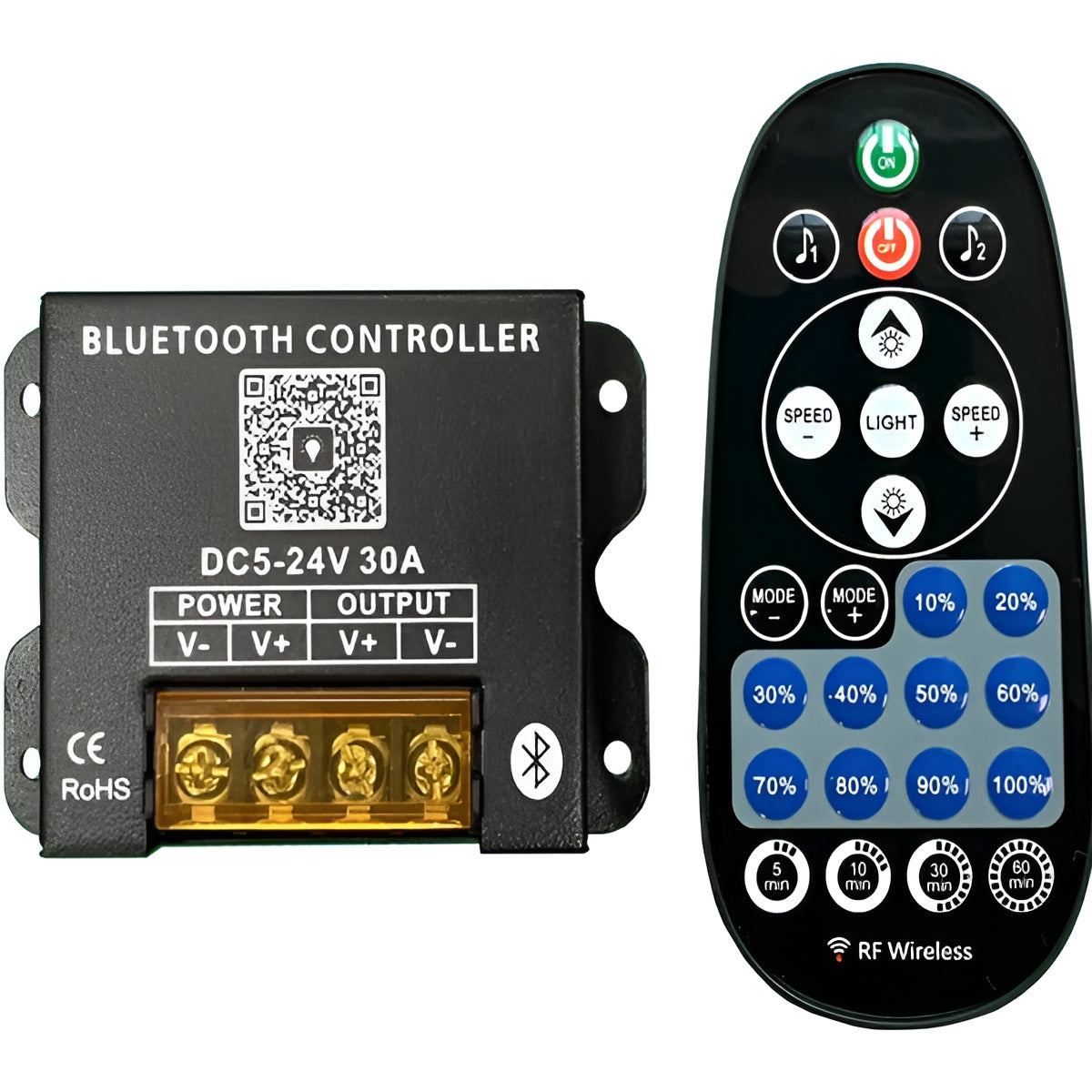 Dimmer LED Bluetooth App RF 25 Teclas — Vetonek