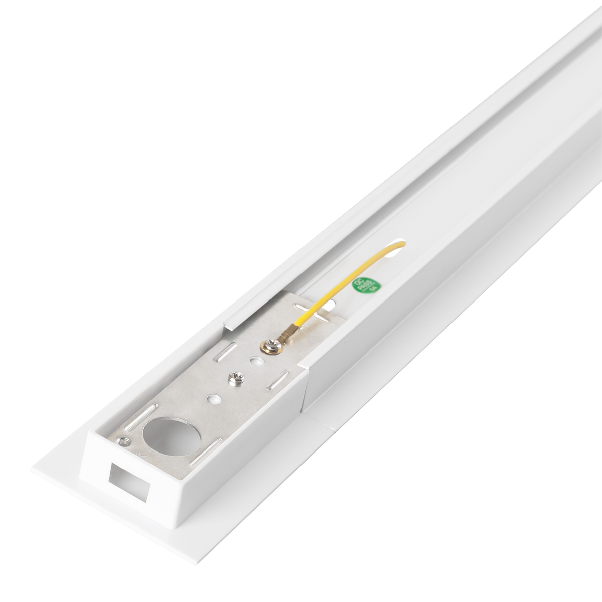 Carril Monofásico Empotrable para Focos LED 2M Blanco — Vetonek (2)