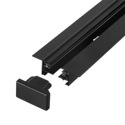 Carril Monofásico Empotrable para Focos LED 2M Negro — Vetonek (3)