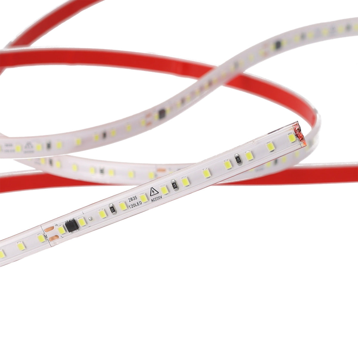 Tira de 60 LEDs/M 1500Lm/M 6000ºK SMD2835 Autorectificada 220VAC IP65 x50M — Vetonek (2)