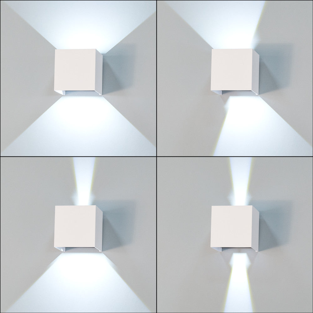 Aplique LED Exterior 2x5W 100Lm/W IP65 Blanco 4000K — Vetonek (2)