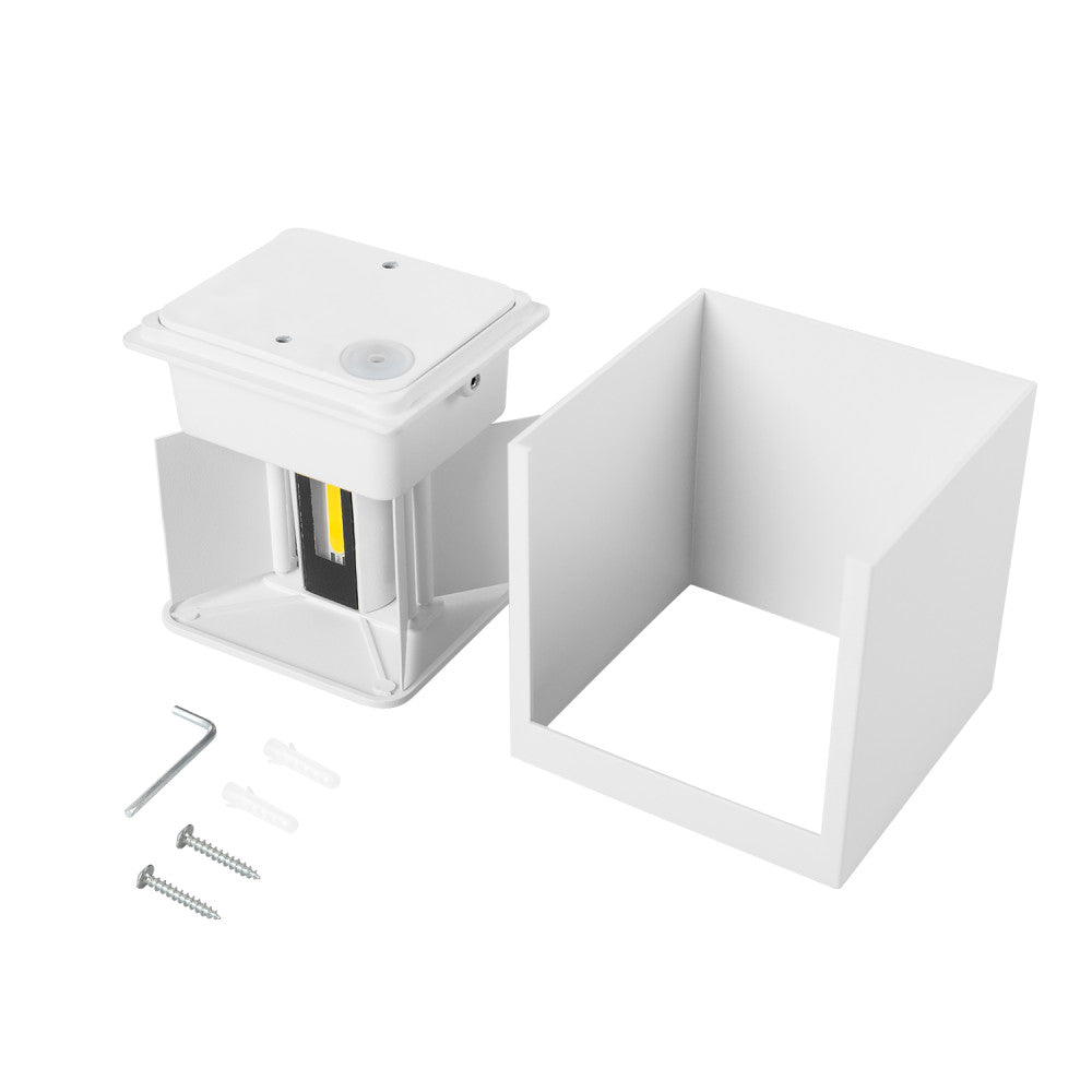 Aplique LED Exterior 2x5W 100Lm/W IP65 Blanco 4000K — Vetonek (6)
