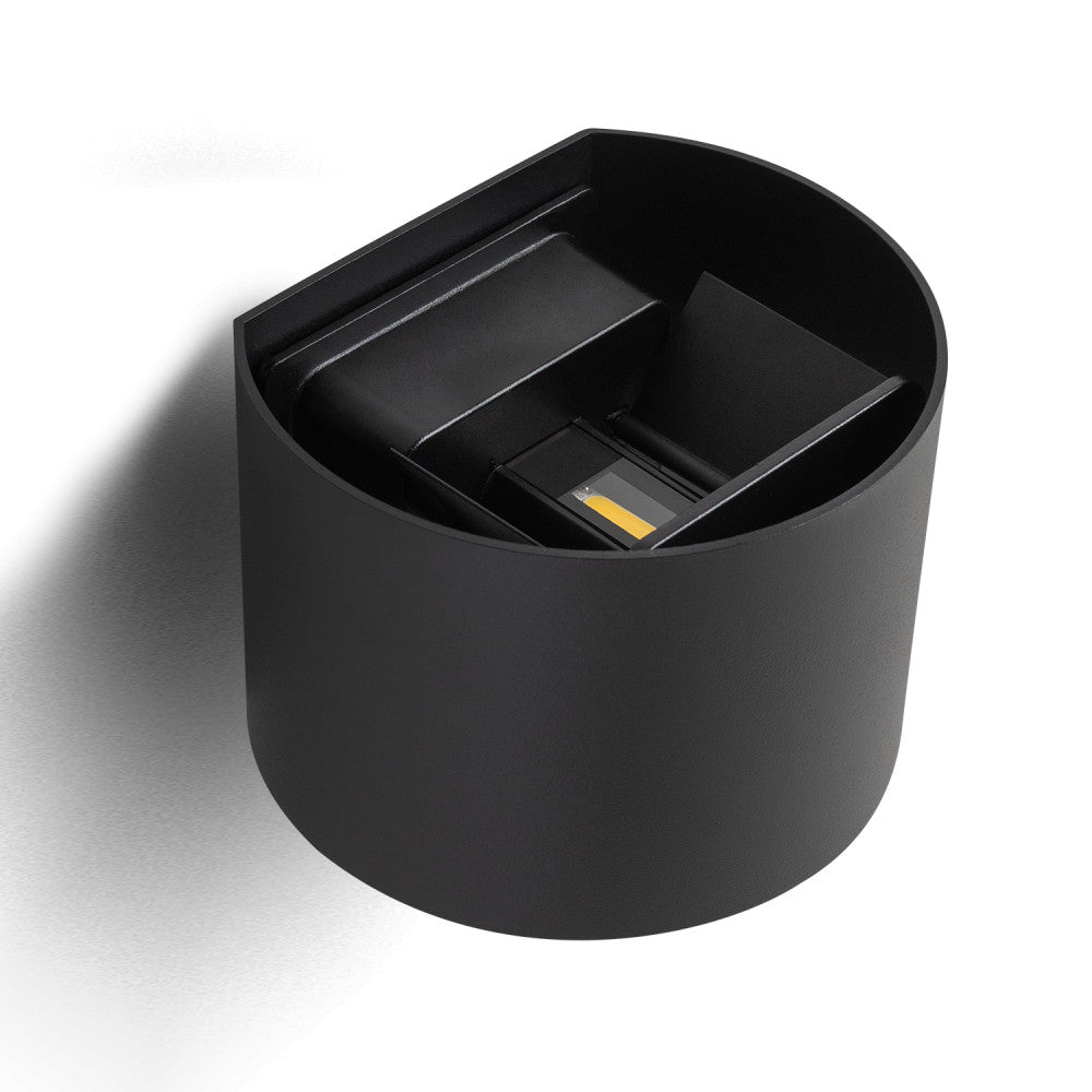 Aplique LED Exterior 2x5W 100Lm/W IP65 Negro 4000K — Vetonek (3)