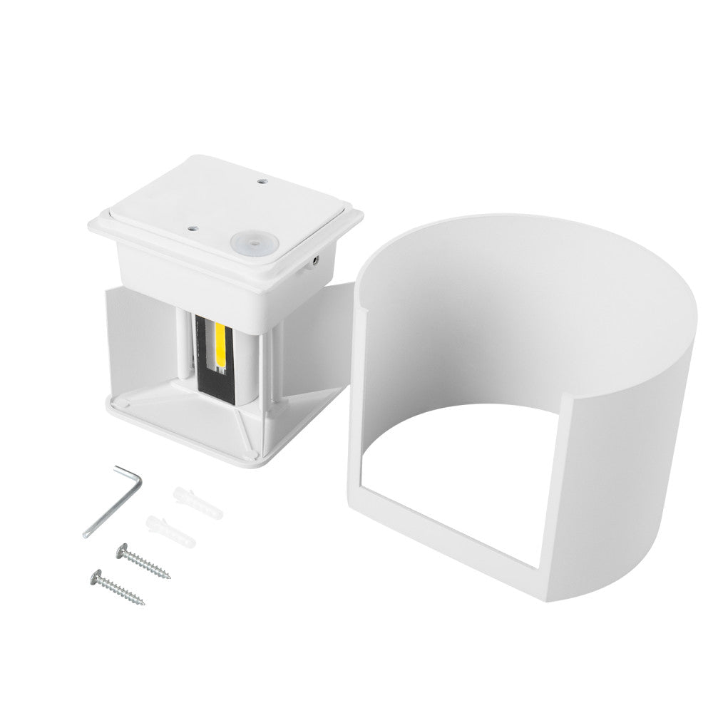 Aplique LED Exterior 2x5W 100Lm/W IP65 Blanco 4000K — Vetonek (6)