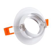 Aro Foco Downlight Circular Basculante Aluminio Blanco 93mm — Vetonek (3)