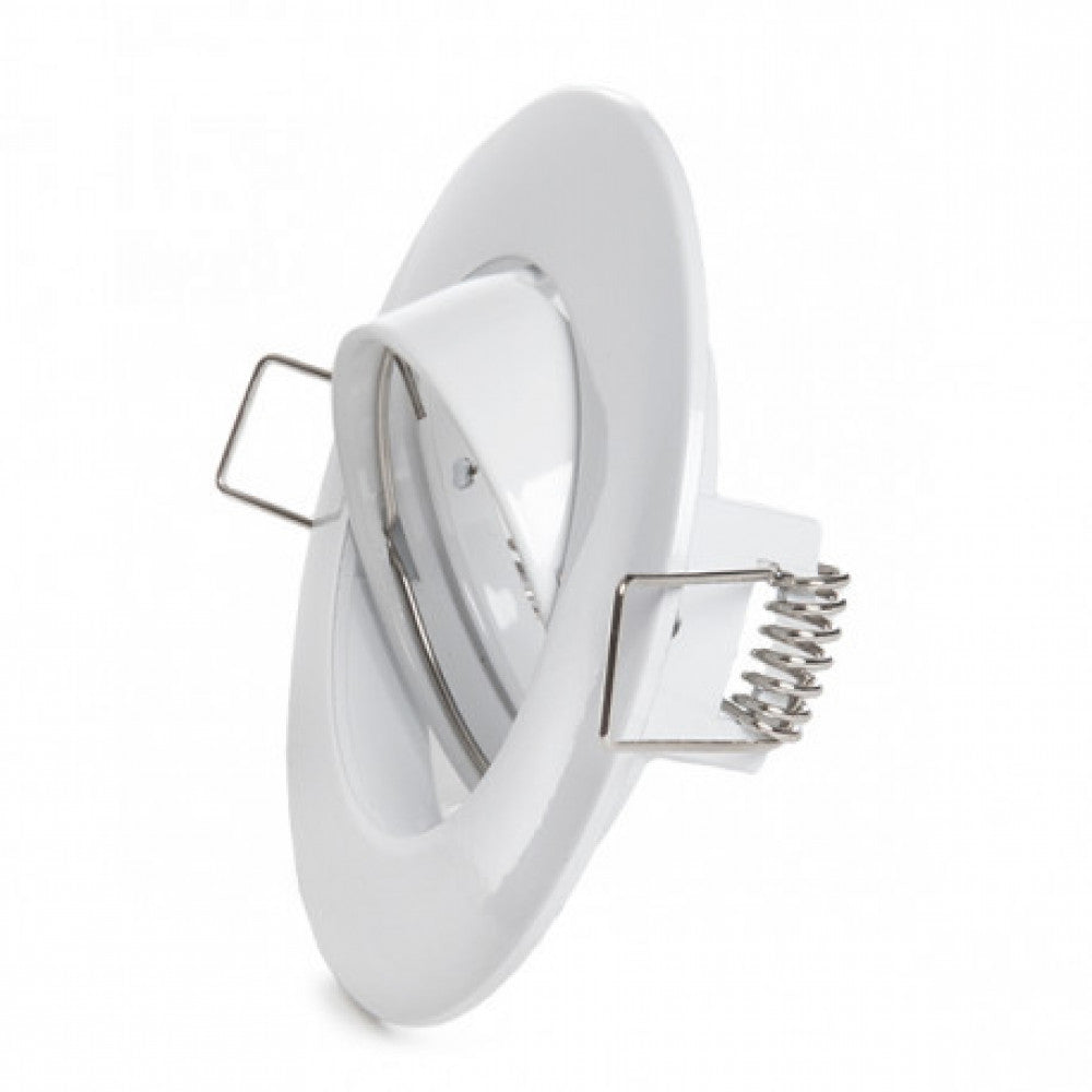 Aro Foco Downlight Basculante Circular Aluminio Blanco 93mm Estuche Personalizado — Vetonek (4)