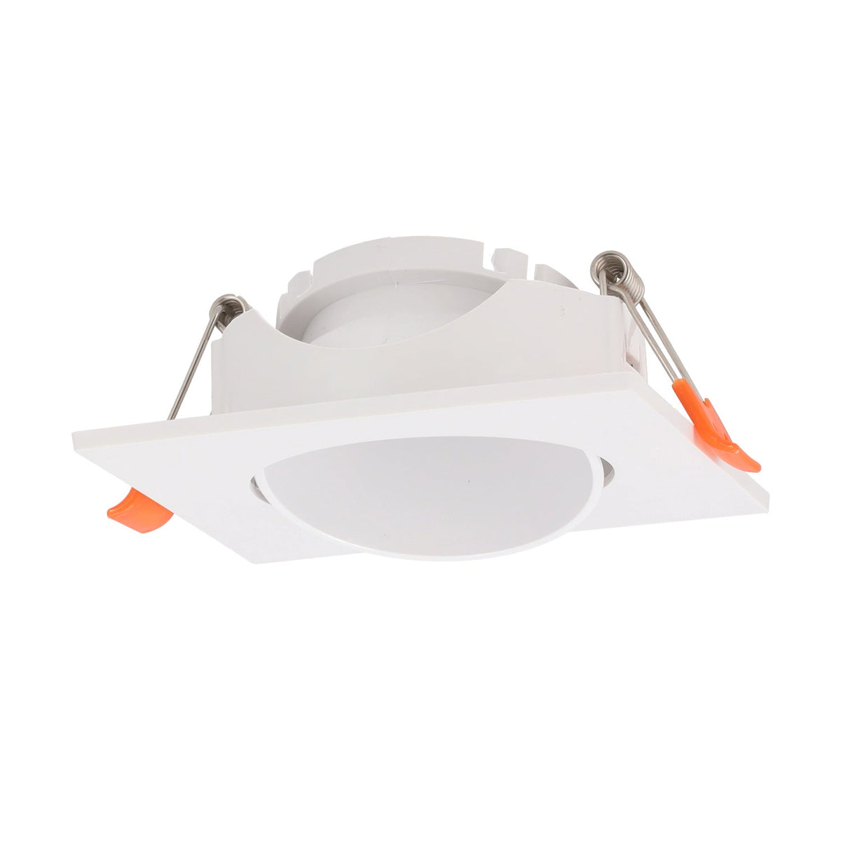 Aro Foco Downlight Basculante Cuadrado Blanco 83/83mm — Vetonek (4)