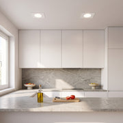 Aro Foco Downlight Basculante Cuadrado Blanco 83/83mm — Vetonek (5)