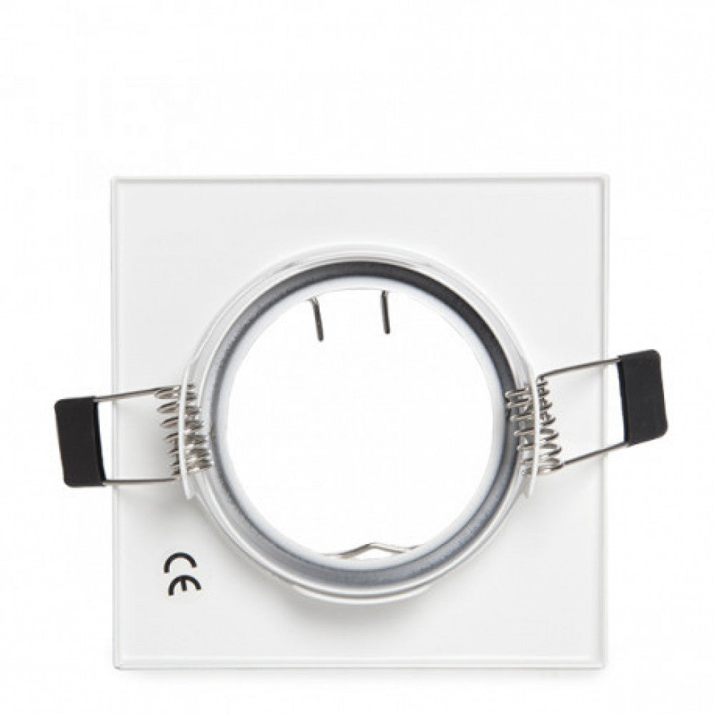 Aro Foco Downlight Basculante Cuadrado Aluminio Blanco 83/83mm Estuche Personalizado — Vetonek (3)