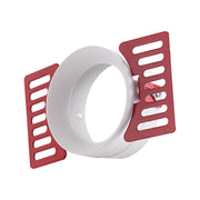 Aro Foco Downlight Circular Aluminio Blanco Integración Yeso Ø60mm — Vetonek